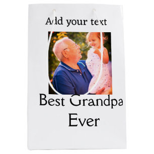 Beste Opa je Großvater Foto Geschenke tex Mittlere Geschenktüte