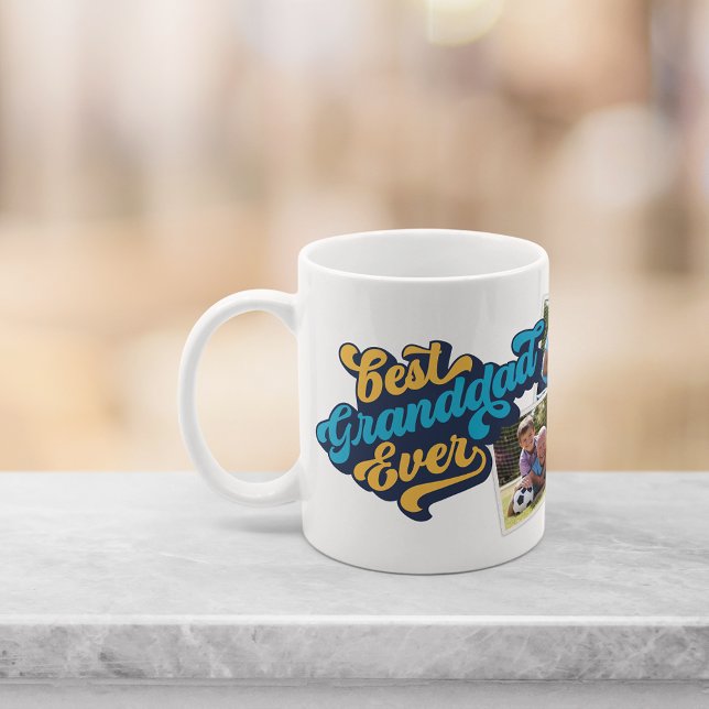 Beste Opa je | Großvater-Foto Kaffeetasse (Von Creator hochgeladen)