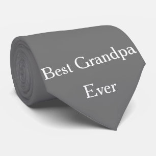 Beste Opa je Großvater Großvater Grau Custom Krawatte