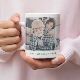 Beste Opa je Großvater Volles Foto Kaffeetasse