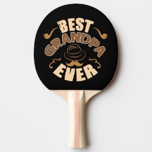 Beste Opa je - Hut- und Pipe-Illustration Tischtennis Schläger
