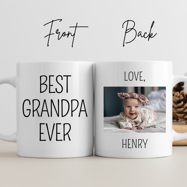 Beste Opa je kundenspezifisches Foto Opa Geburtsta Tasse (Von Creator hochgeladen)