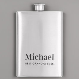 Beste Opa je Mit Monogramm Flachmann