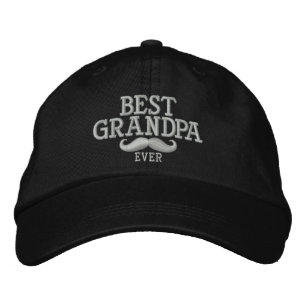 Beste Opa je Mustache Stickerei Bestickte Baseballkappe