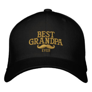 Beste Opa je Mustache Stickerei Bestickte Baseballkappe