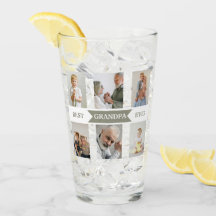 Beste Opa je - Personalisierte Fotos des Glass Cup