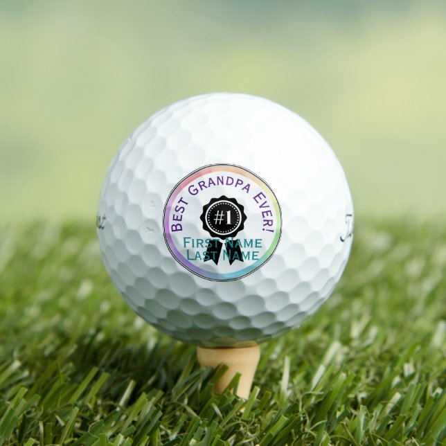 Beste Opa je Personalisierte Golfbälle HAMbWG (Insitu T-Shirt)