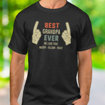Beste Opa je Zeige Finger Grand Kids Namen