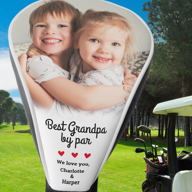 Beste Opa nach Par erstellen Einzigartiges benutze Golf Headcover (Best Grandpa By Par Create Unique Custom Photo Golf Head Cover)