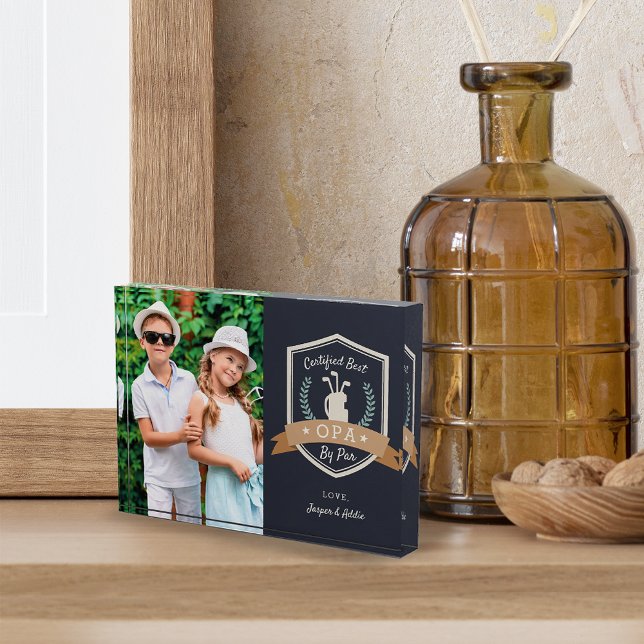 Beste Opa nach Par | Golf Opa Fotoblock (Von Creator hochgeladen)