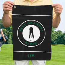 Beste Opa nach Par Golfer Monogram Sport Black