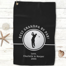 Beste Opa nach Par Golfer Weiß & Schwarz