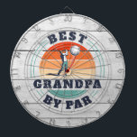 Beste Opa nach Par Retro Vatertag individuell Dartscheibe<br><div class="desc">Retro Best Opa By Par Design können Sie für den Empfänger dieses niedlichen Golf-Thema Design anpassen. Perfektes Geschenk zum Vatertag oder zum Geburtstag des Großvaters. Der Text "GRANDPA" kann mit jedem Papa-Moniker angepasst werden,  indem Sie oben auf die Schaltfläche "Personalisieren" klicken.</div>
