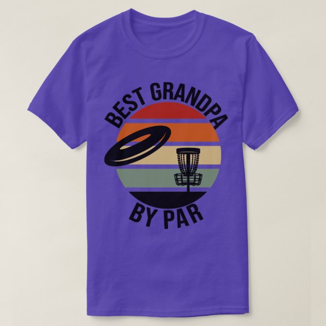 Beste Opa Par Vathers Day Frisbee Disc Golf T-Shirt (Design vorne)