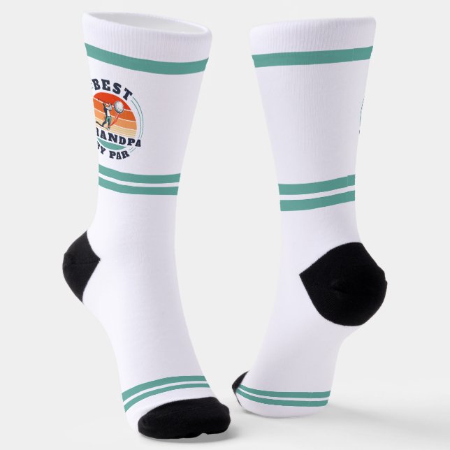 Beste Opa von Par Remüde Golfer Grandad Socken (Gewinkelt)