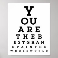 Beste Opfertypografie | Snellen Chart Poster