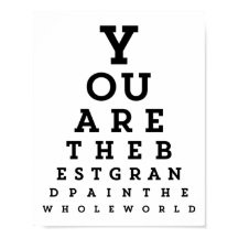 Beste Opfertypografie | Snellen Chart Poster