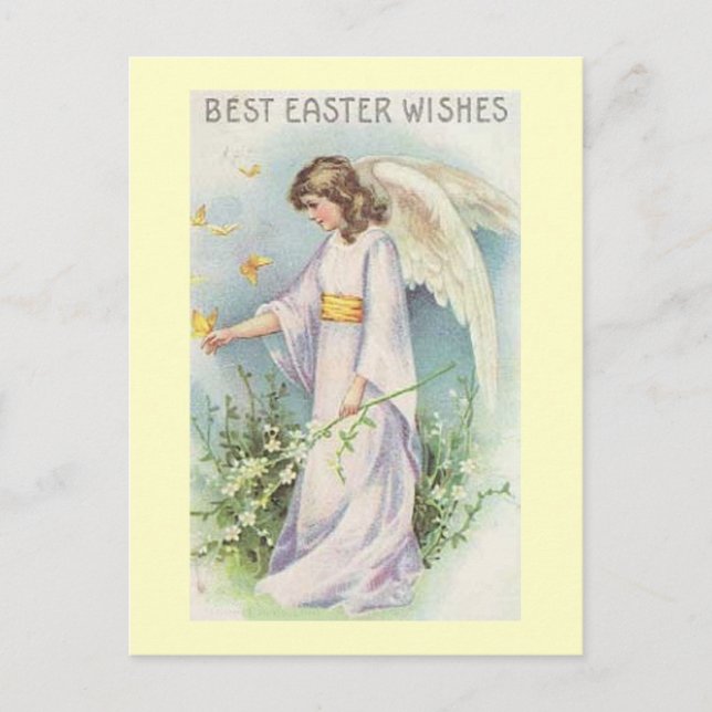 Beste Osterwünsche Feiertagspostkarte (Vorderseite)