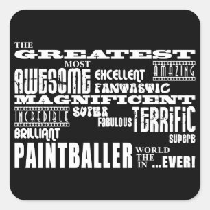 Beste Paintballspieler: Bester Paintballer Quadratischer Aufkleber