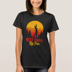 Beste Papa By Par Vatertag Golf Vater Opa 5 T-Shirt