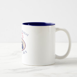 Beste Papa-Hände unten Zweifarbige Tasse