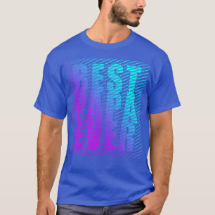 Beste Papa je Coole Typografie Blaues Purpur T-Shirt