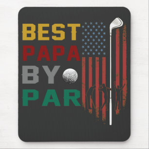 beste Papa nach Par Golf T - Shirt Mousepad
