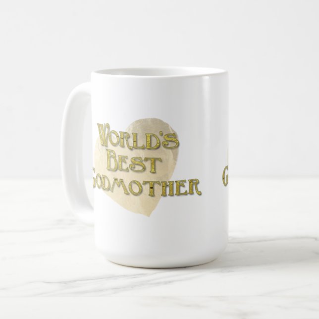 Beste Patentante der Welt Kaffeetasse (Vorderseite Links)