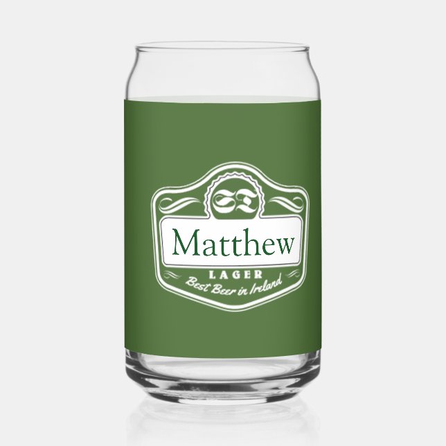 Beste personalisierte Bierumarmung Dosenglas (Rückseite)
