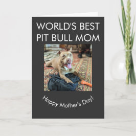 Beste Pit Bull-Mutter der Welt Karte