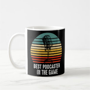 Beste Podcaster-Interview-Radioinhalte Kaffeetasse