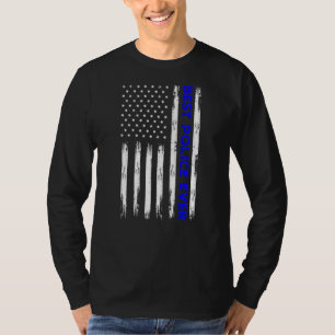 Beste Polizei der Blauen Linie mit amerikanischer T-Shirt