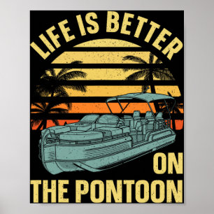Beste Pontoon Kapitän Kunst Für Männer Frauen Boot Poster