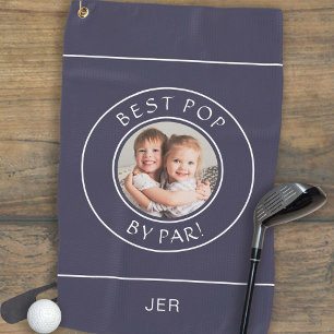 Beste Pop nach Par Golfer Modern Photo-Geschenk Na Golfhandtuch