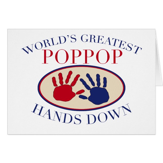 Beste PopPop Hände unten (Vorderseite (Horizontal))