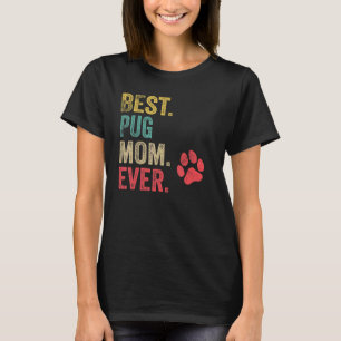 Beste Pug-Mutter überhaupt Vintage Frauen Mutter H T-Shirt
