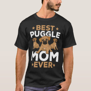 Beste Puggle-Mama Hund Haustierbesitzer Muttertag T-Shirt