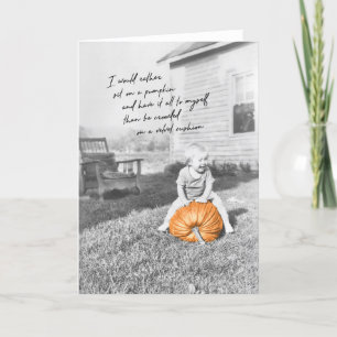 BESTE PUMPKIN-Grußkarte Dankeskarte
