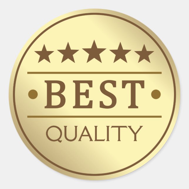 Beste Qualität Runder Aufkleber (Vorderseite)