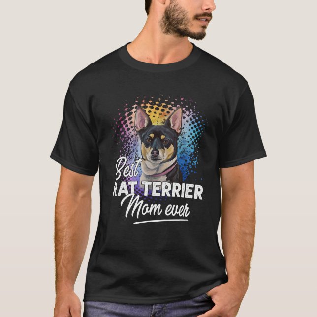 Beste Rat Terrier Mama je Muttertag T-Shirt (Vorderseite)