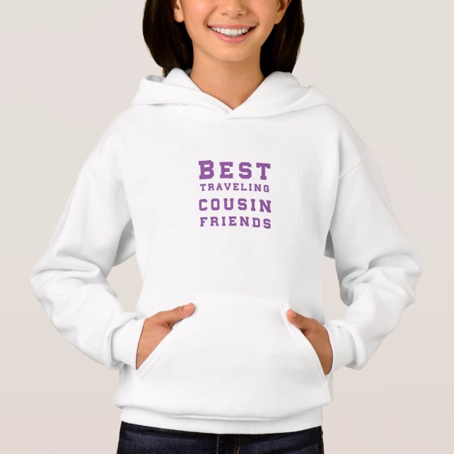 Beste reisende Cousinfreunde - lila Hoodie (Vorderseite)