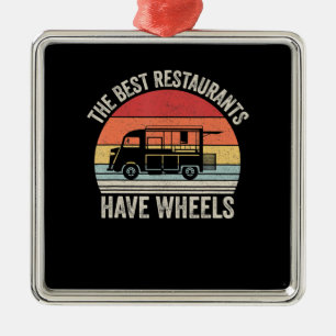 Beste Restaurants haben Räder  Food-Tackler Gesch Ornament Aus Metall