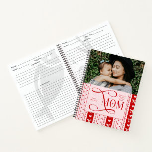 Beste Rezepte Mama Foto Kokette Streifen Muster Notizbuch