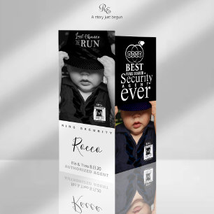 Beste Ring Bearer je Foto-Karte Save The Date