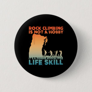 Beste Rock Climbing Kunst für Männer Frauen Rock C Button