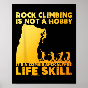 Beste Rock Climbing Kunst für Männer Frauen Rock C Poster