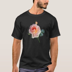 Beste Rosa Perfekte botanische Rose Blume T-Shirt
