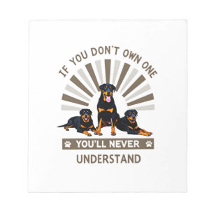 Beste Rottweiler-Kunst für Männer Frauen Kinder Ro Notizblock