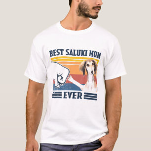 Beste Saluki Mama Ever Funny Dog Mama Mütter Gesch T-Shirt