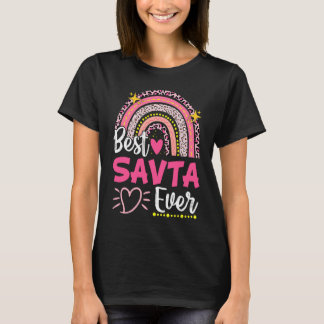 Beste Savanne je Leopard Regenbogen Neue Großmutte T-Shirt